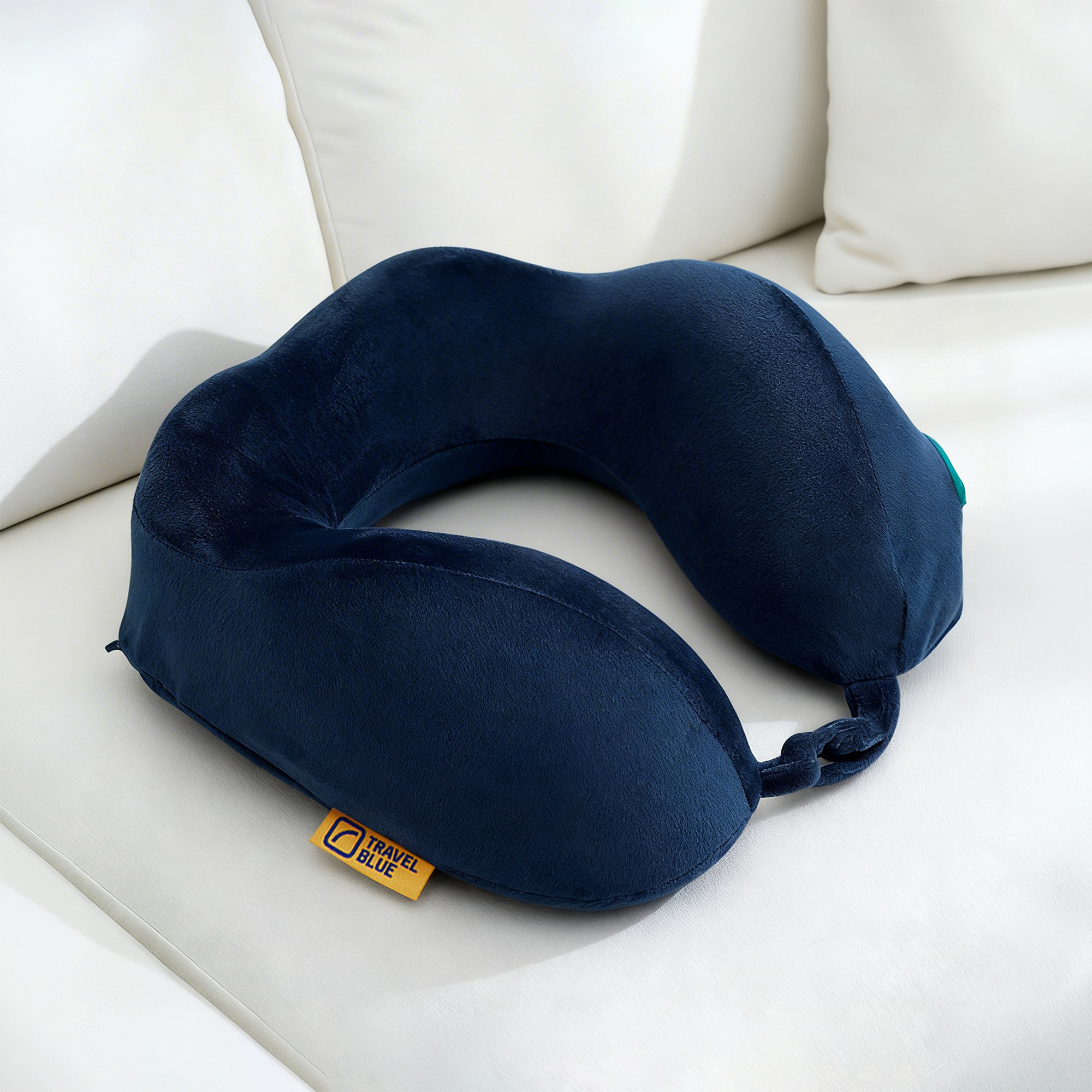 Подушка для путешествий массажная «Massage Tranquility Pillow» (темно-синий) (Изображение 1)