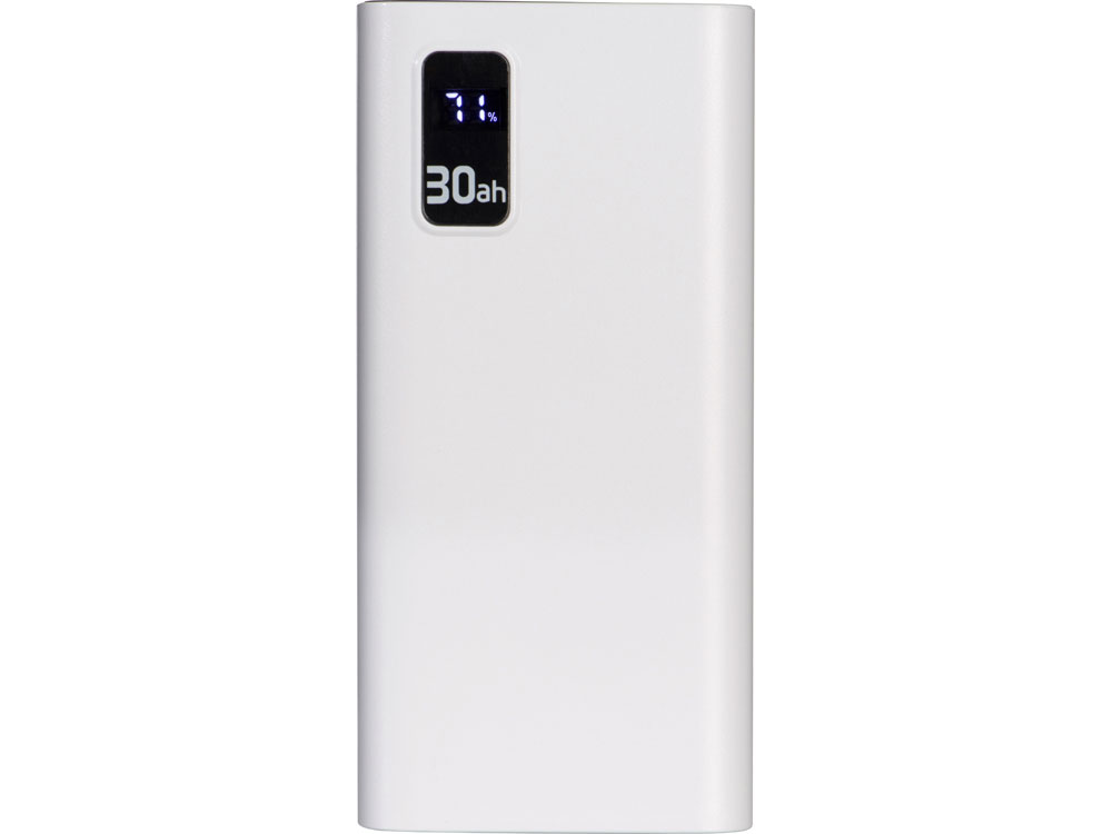 Портативный внешний аккумулятор «FAST», 30000 mAh (белый) (Изображение 2)