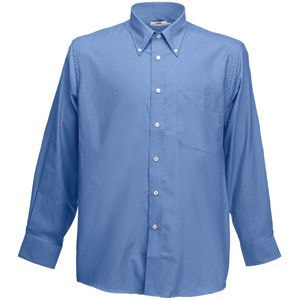 Рубашка "Long Sleeve Oxford Shirt", синий_2XL, 70% х/б, 30% п/э, 135 г/м2 (Изображение 1)