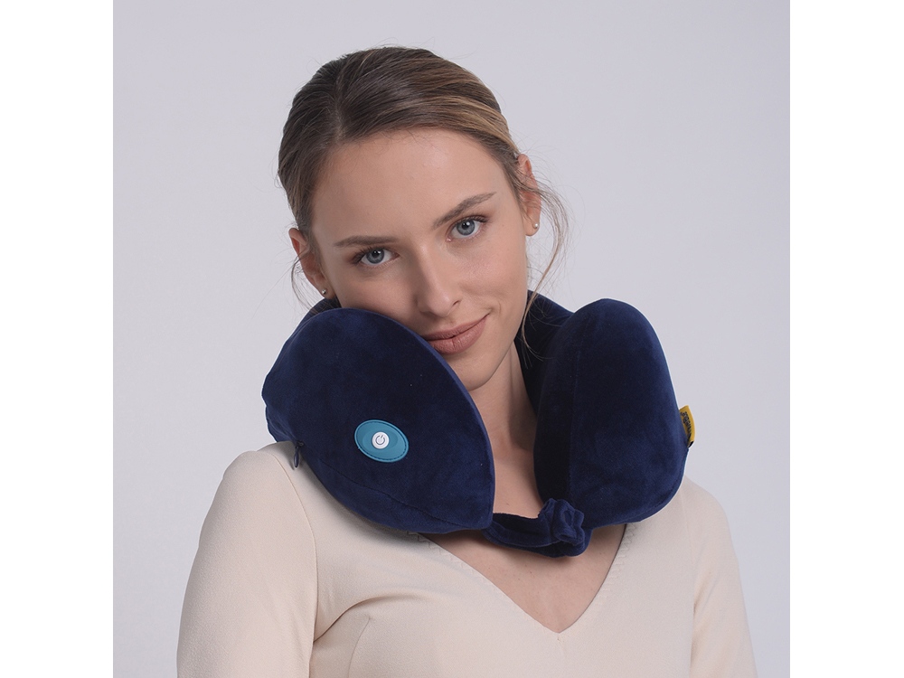 Подушка для путешествий со встроенным массажером «Massage Tranquility Pillow» (Изображение 9)