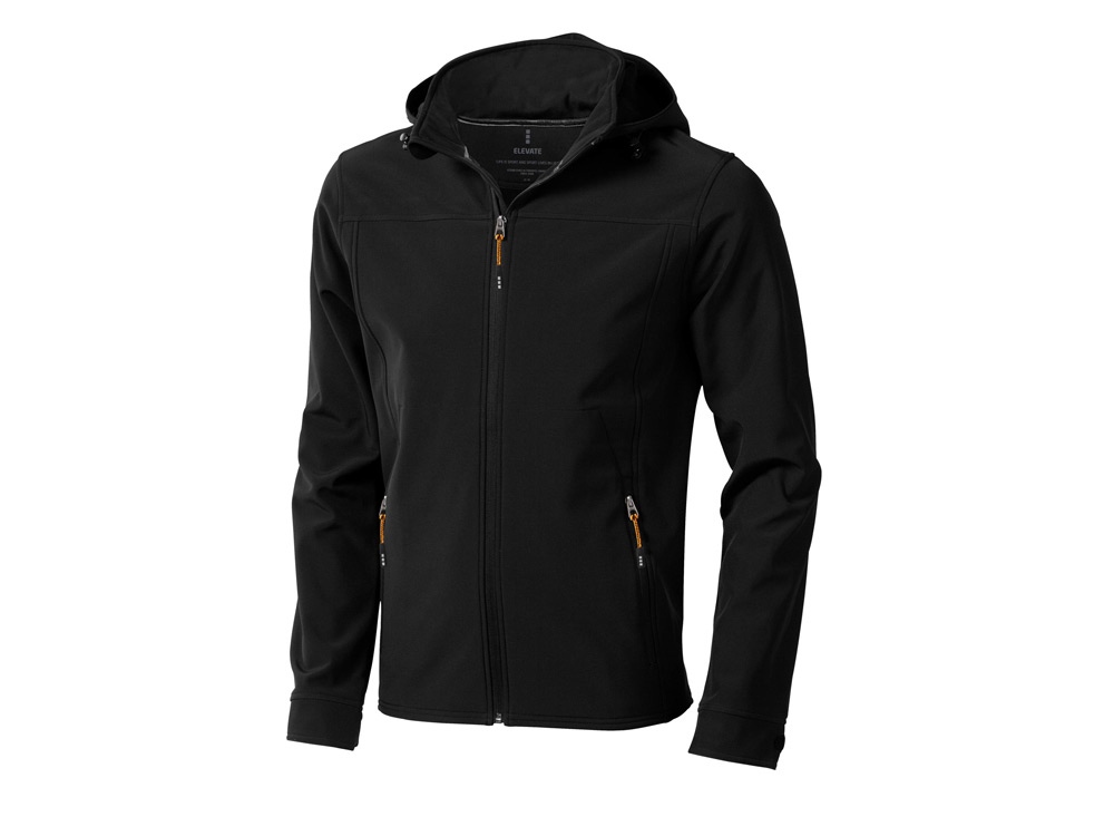 Куртка софтшел Langley мужская (черный) XL (Изображение 1)