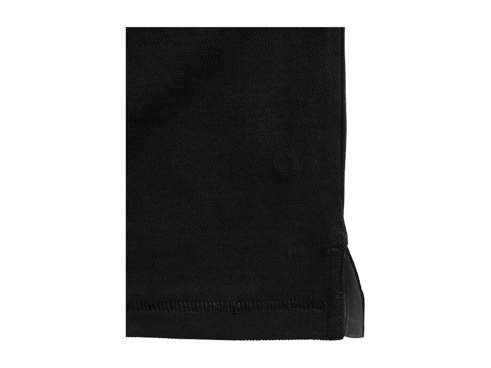Рубашка поло Oakville мужская с длинным рукавом (черный) 3XL (Изображение 5)