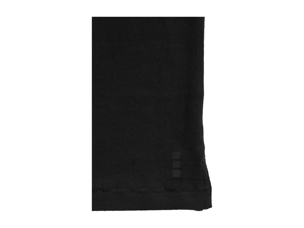 Рубашка поло Oakville женская с длинным рукавом (черный) 2XL (Изображение 3)