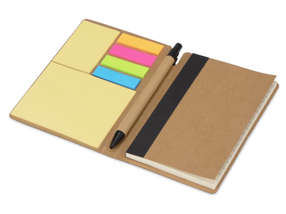 Набор стикеров Write and stick с ручкой и блокнотом (черный)  (Изображение 2)