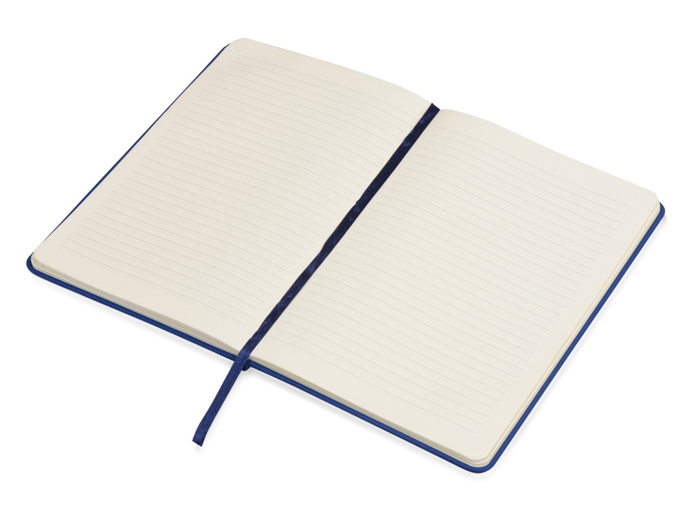 Блокнот А5 Magnet soft-touch с магнитным держателем для ручки (синий) A5 (Изображение 3)