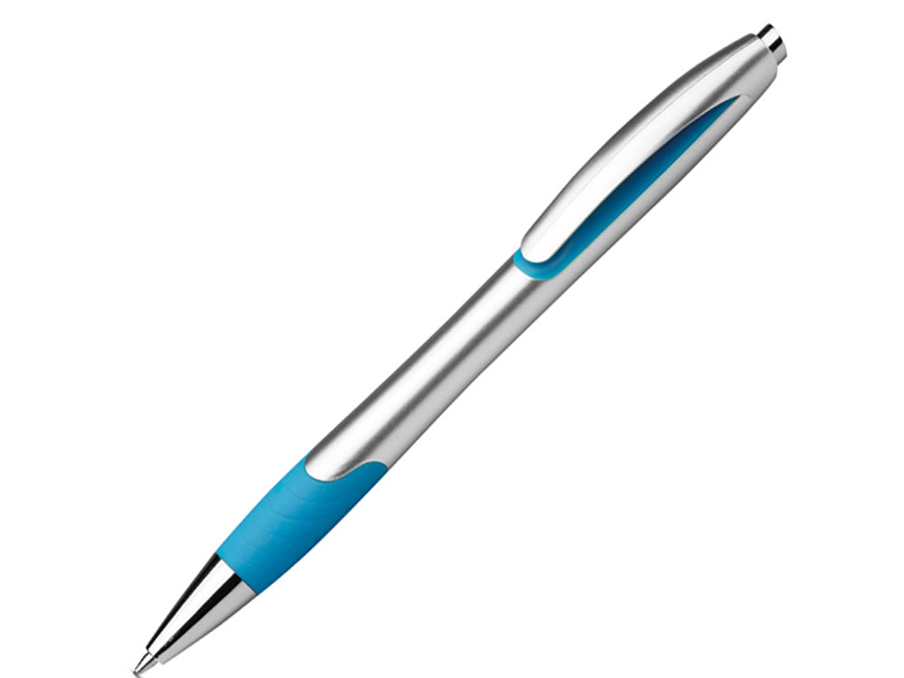 Шариковая ручка с противоскользящим покрытием MILEY SILVER (Изображение 1)