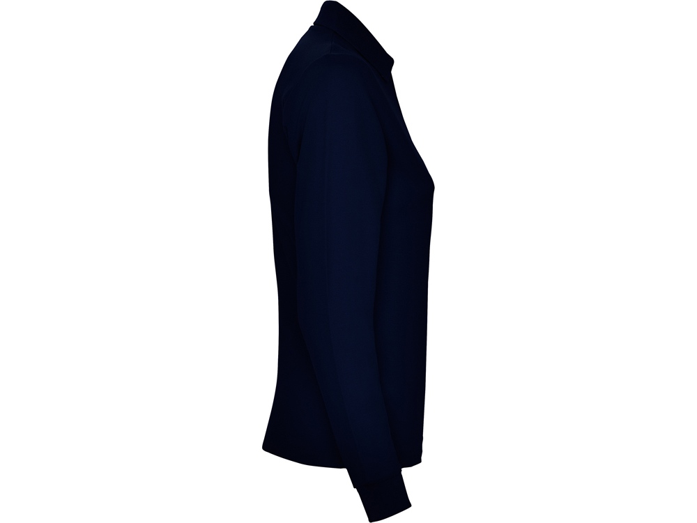 Рубашка поло Estrella женская с длинным рукавом (navy) XL (Изображение 4)