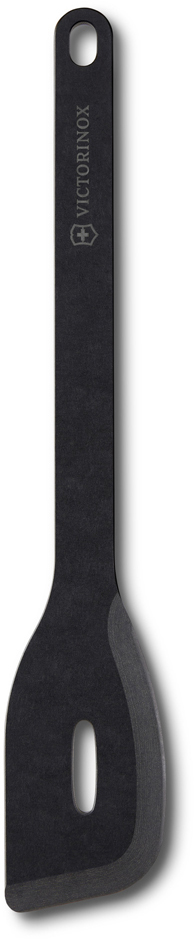 Лопатка с отверстием VICTORINOX Kitchen Utensils, 325x58 мм, бумажный композитный материал, чёрная (Изображение 1)