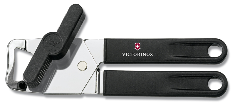 Консервный нож VICTORINOX универсальный, сталь/пластик, чёрный (Изображение 1)