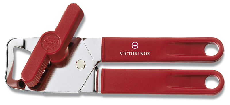 Консервный нож VICTORINOX универсальный, сталь/пластик, красный (Изображение 1)