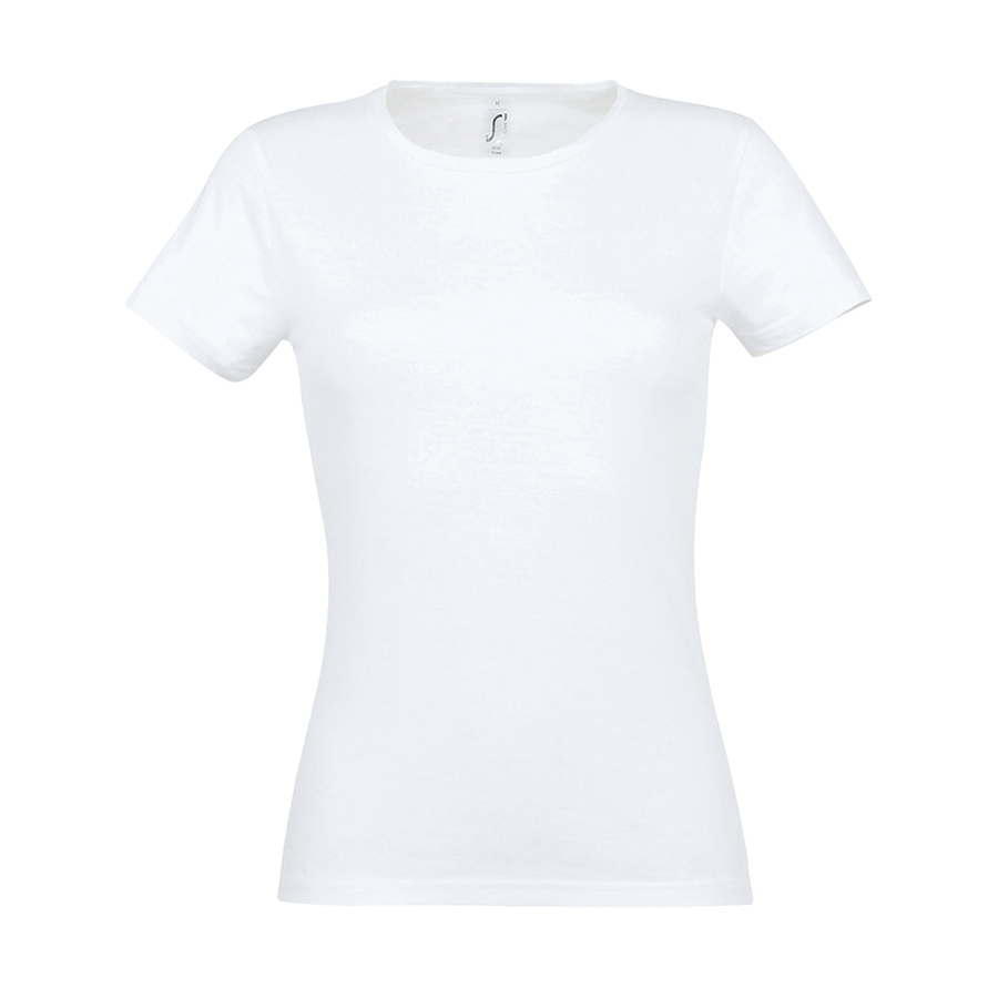 Футболка женская MISS, белый, XL, 100% хлопок, 150 г/м2 (Изображение 1)