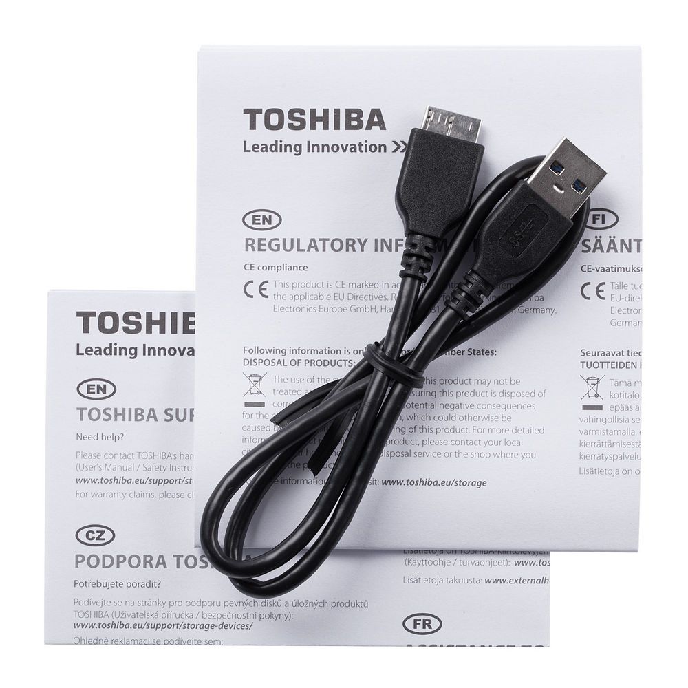 Внешний диск Toshiba Canvio, USB 3.0, 1Тб (Изображение 4)