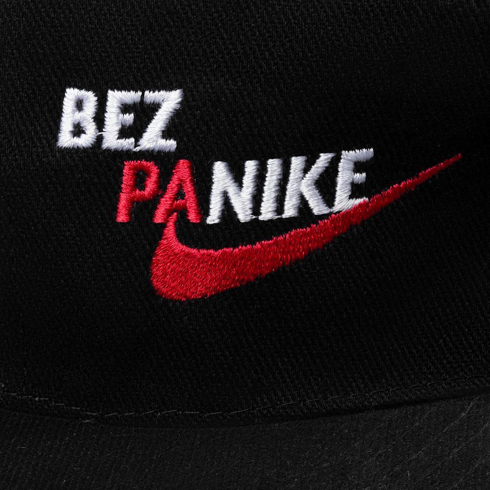 Бейсболка Bez Panike, черная (Изображение 3)