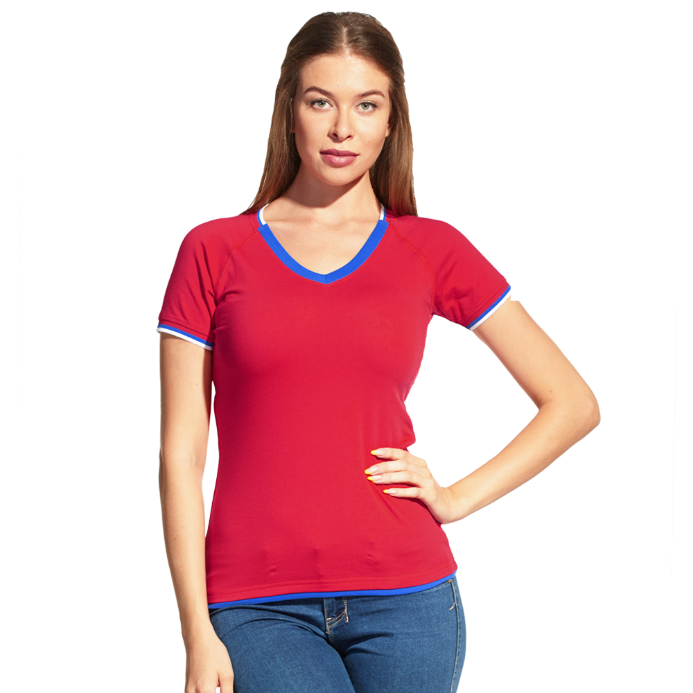 Футболка женская 14W021 (Красный) 50/XL