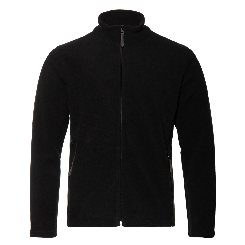 Толстовка унисекс STAN на молнии микрофлис 200, 21 (Чёрный) 52/XL