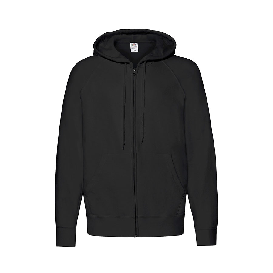 Толстовка без начеса "Lightweight Hooded Sweat",  черный, S, 80% х/б 20% полиэстер, 240 г/м2 (Изображение 1)