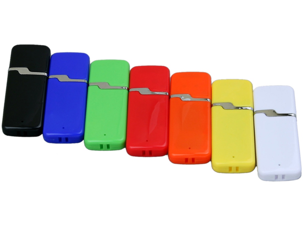 USB 2.0- флешка на 16 Гб с оригинальным колпачком (белый) 16Gb (Изображение 4)