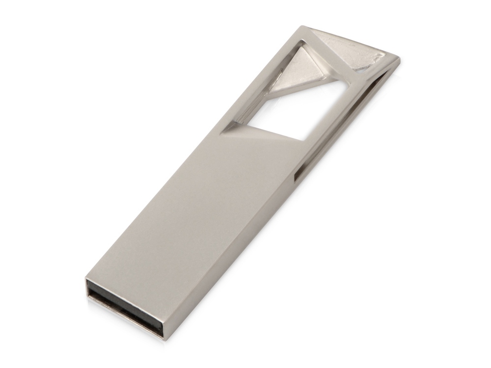 USB 2.0- флешка на 32 Гб Геометрия mini (серебристый) 32Gb (Изображение 1)