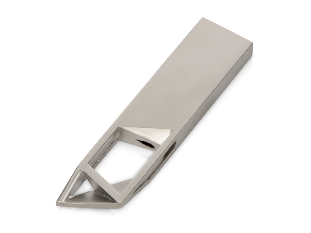 USB 2.0- флешка на 32 Гб Геометрия mini (серебристый) 32Gb (Изображение 2)