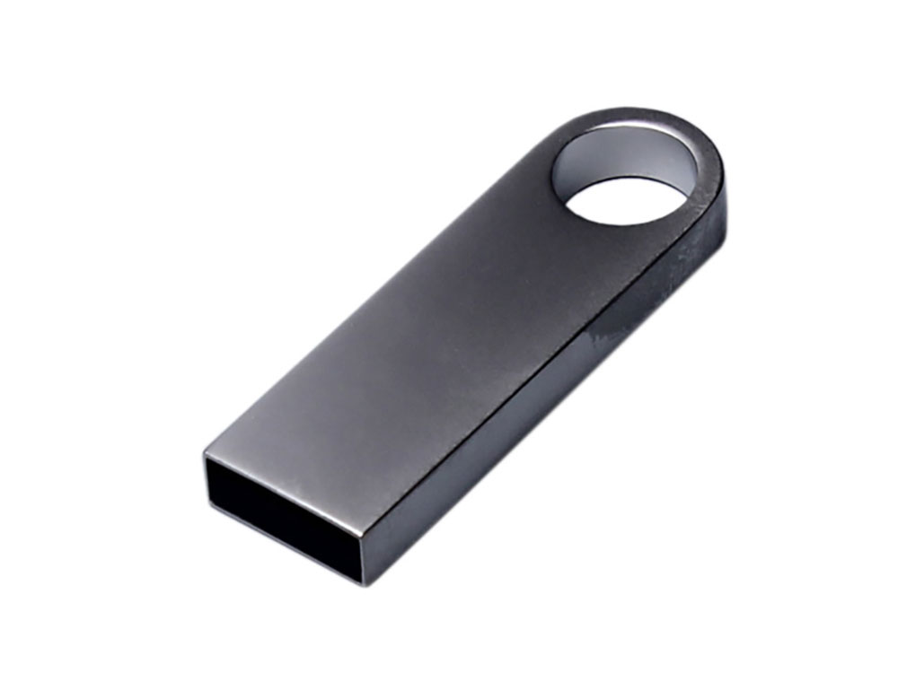 USB 3.0-флешка на 64 Гб с мини чипом и круглым отверстием (серебристый) 64Gb
