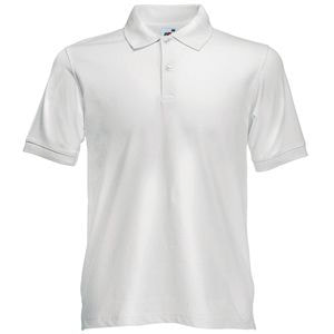 Поло "Slim Fit Polo", белый_2XL, 97% х/б, 3% эластан, 210 г/м2