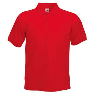 Поло "Slim Fit Polo", красный_M, 97% х/б, 3% эластан, 220 г/м2 (Изображение 1)