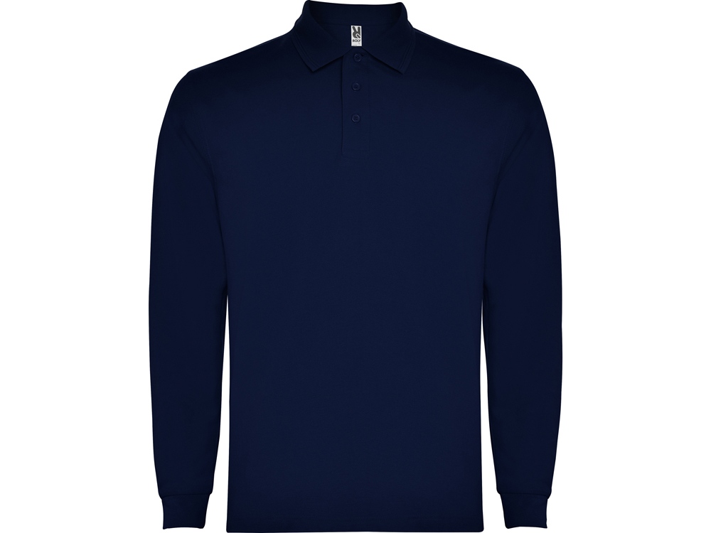 Рубашка поло Carpe мужская с длинным рукавом (navy) S (Изображение 1)