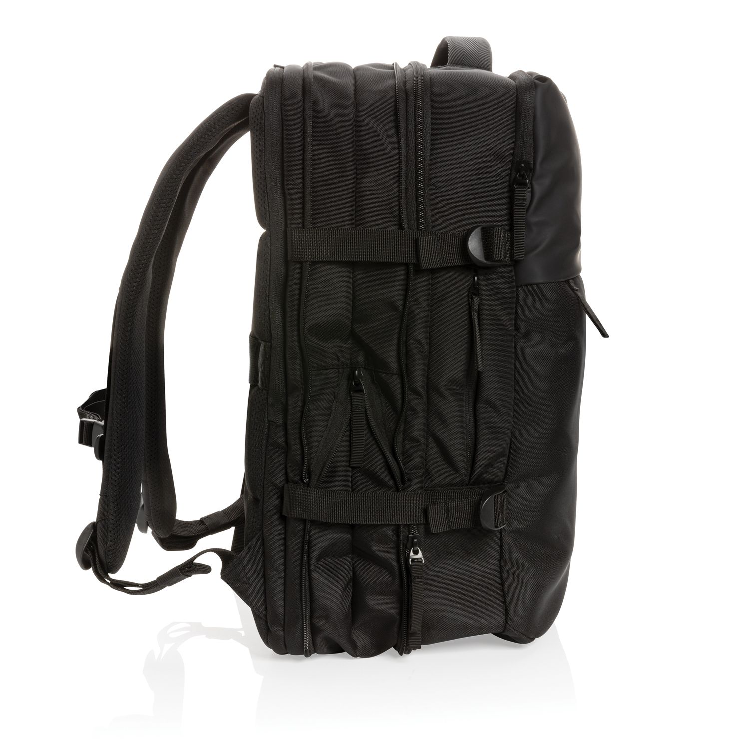 Рюкзак для путешествий Swiss Peak из rPET AWARE™ с регулируемым объемом, 15.6" (Изображение 10)