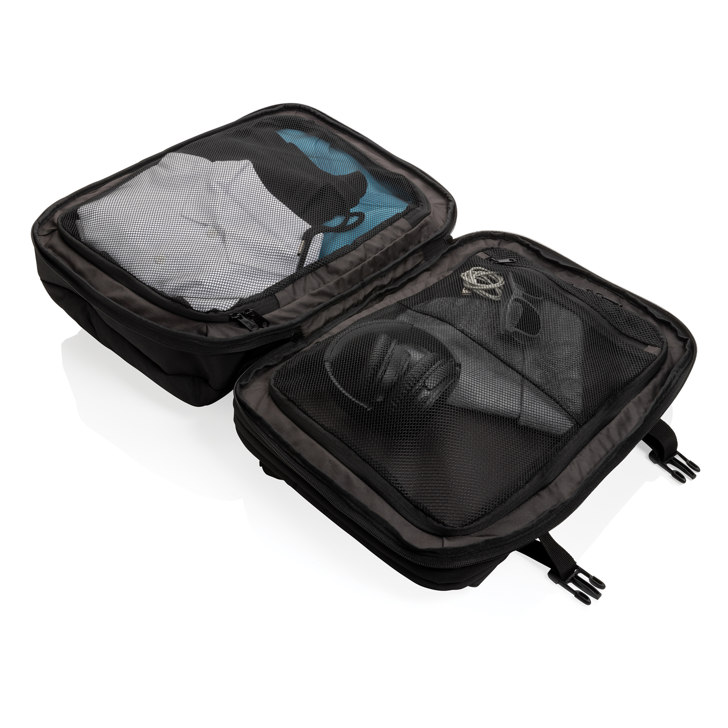 Рюкзак для путешествий Swiss Peak из rPET AWARE™ с регулируемым объемом, 15.6" (Изображение 14)