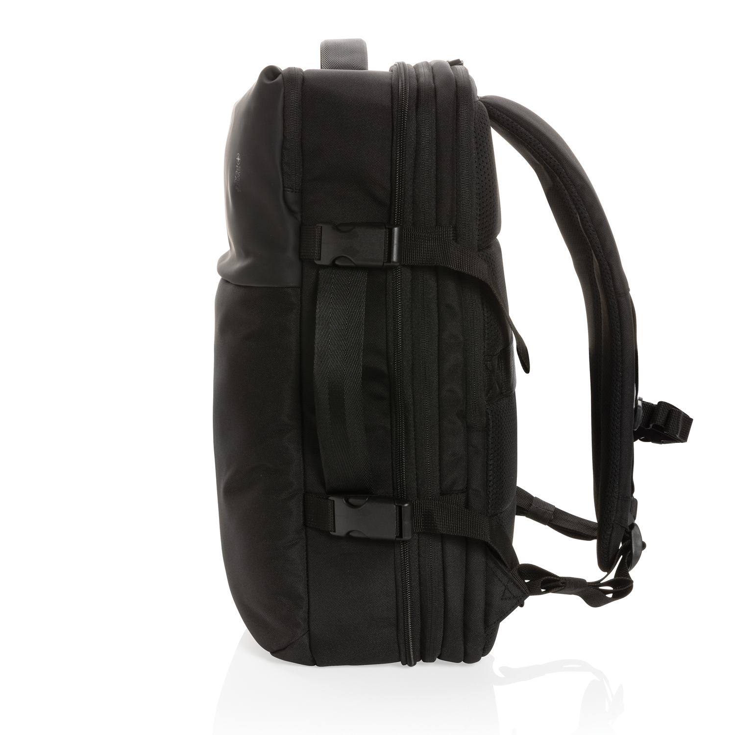 Рюкзак для путешествий Swiss Peak из rPET AWARE™ с регулируемым объемом, 15.6" (Изображение 9)
