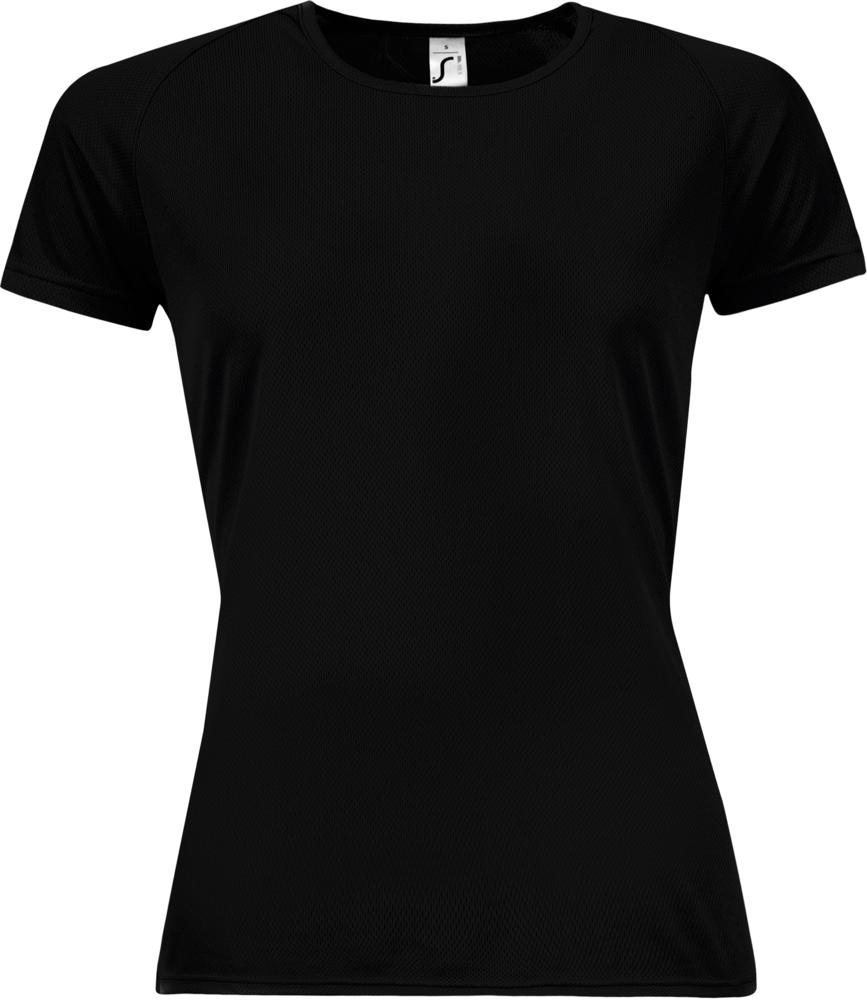Футболка женская Sporty Women 140 черная, размер M (Изображение 1)