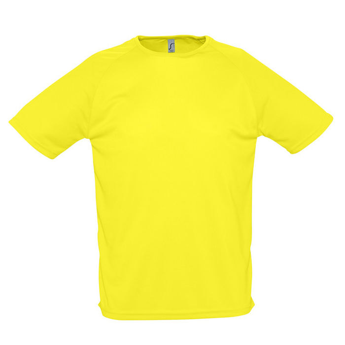 Футболка "Sporty", лимонный_XL, 100% воздухопроницаемый полиэстер, 140 г/м2 (Изображение 1)
