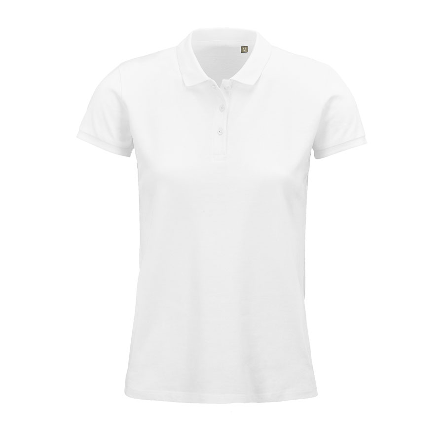 Поло женское PLANET WOMEN, белый, XS, 100% органический хлопок, 170 г/м2 (Изображение 1)