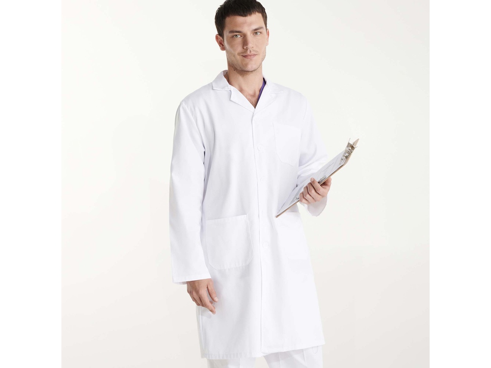 Халат Vaccine, унисекс (белый) 2XL (Изображение 5)