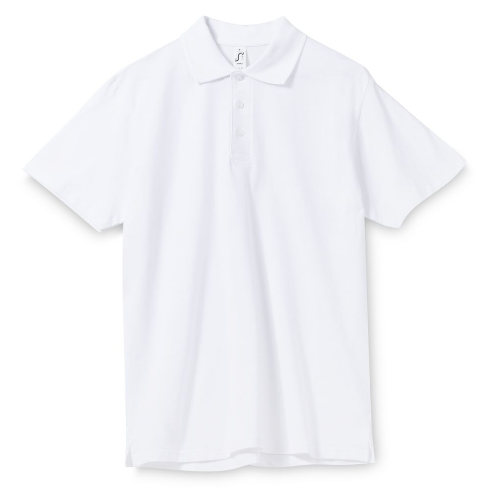 Рубашка поло мужская Spring 210 белая, размер 5XL
