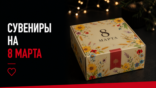 Сувениры на 8 Марта: идеи корпоративных подарков для коллег, клиентов и партнёров