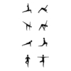 Набор для фитнеса и йоги (черный) (Изображение 3)