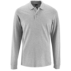 Рубашка поло мужская с длинным рукавом Perfect LSL Men серый меланж, размер XL (Изображение 1)