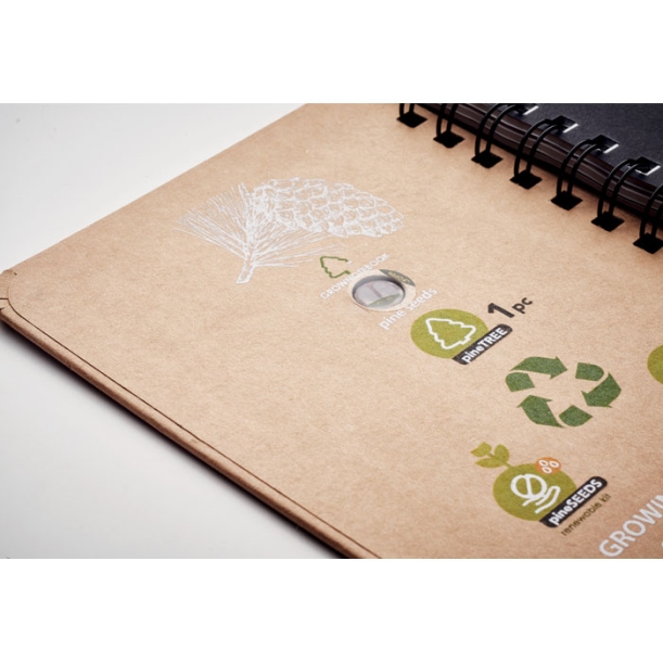 Pine tree notebook (бежевый) (Изображение 11)