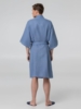 Халат вафельный мужской Boho Kimono, синий, размер XL (52-54) (Изображение 7)