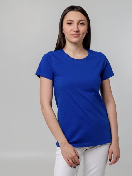 Футболка женская T-bolka Stretch Lady, ярко-синяя (royal), размер L (Изображение 4)
