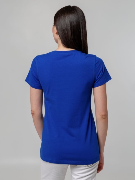 Футболка женская T-bolka Stretch Lady, ярко-синяя (royal), размер L (Изображение 5)
