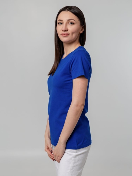 Футболка женская T-bolka Stretch Lady, ярко-синяя (royal), размер XL (Изображение 6)