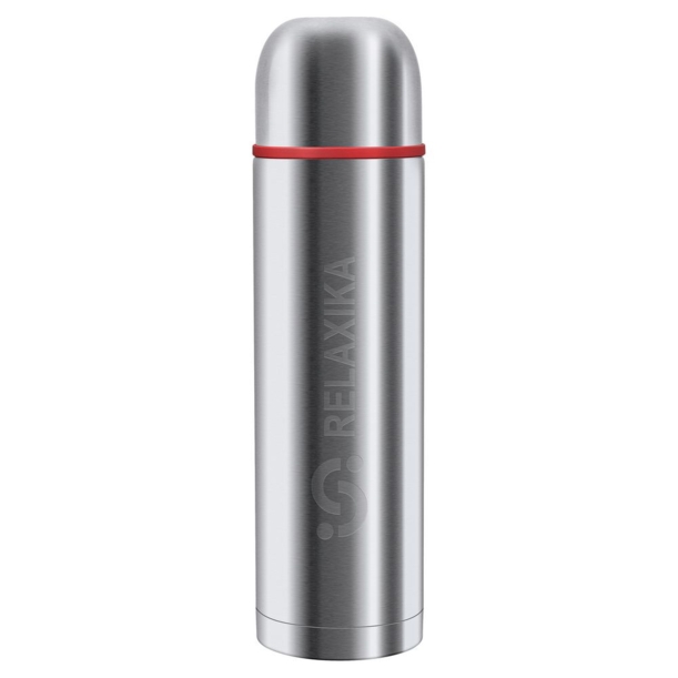 Термос Relaxika Duo 1200 в чехле, стальной (Изображение 2)