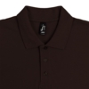 Рубашка поло мужская Summer 170 темно-коричневая (шоколад, размер XS (Изображение 3)