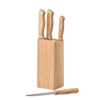 Набор ножей с подставкой (древесный) (Изображение 6)