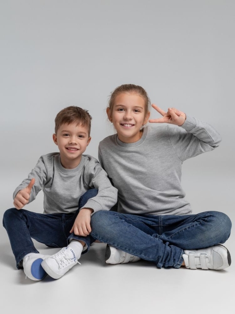 Свитшот Toima Kids серый меланж, 6 лет (Изображение 12)