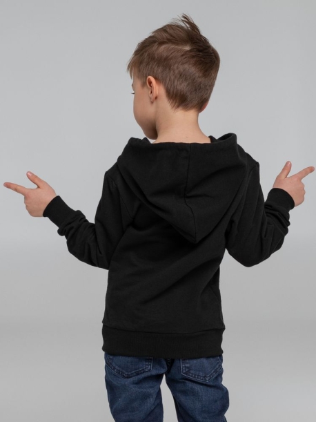 Толстовка с капюшоном детская Kirenga Kids, черная, 12 лет (Изображение 11)