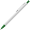 Ручка шариковая Chromatic White, белая с зеленым (Изображение 2)
