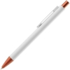 Ручка шариковая Chromatic White, белая с оранжевым (Изображение 2)